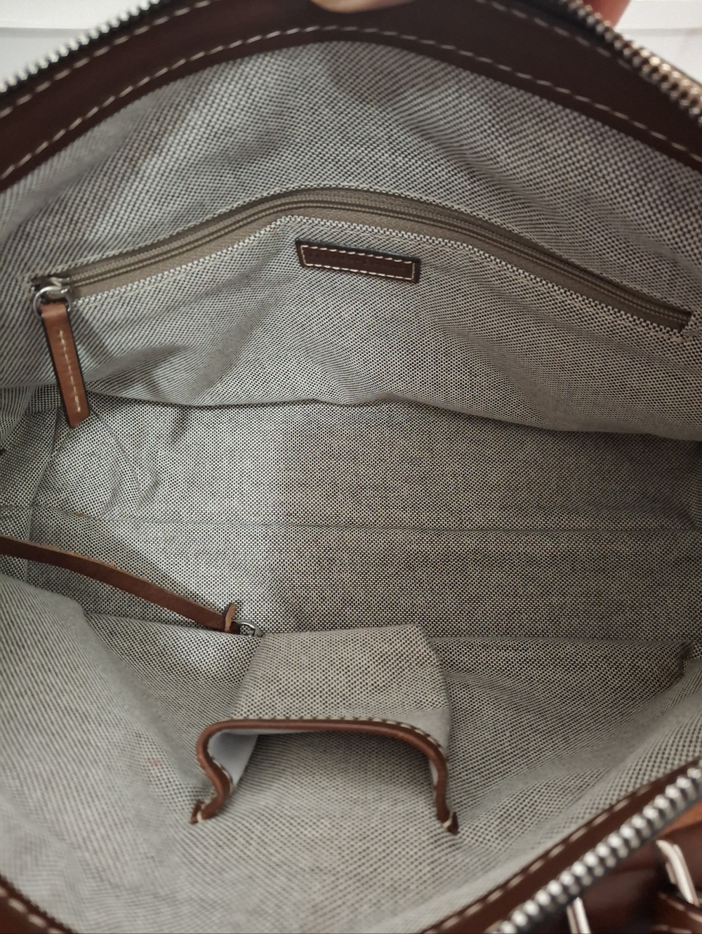 Dooney & Bourke Vintage Double Pocket Satchel Set w/ Wristlet & Key Fob EUC - Picture 3 of 7